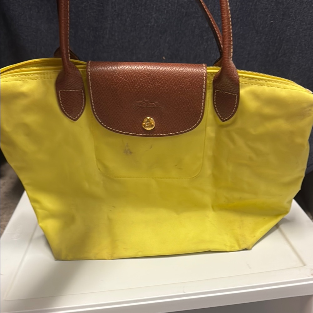 Longchamp Yellow and Brown small